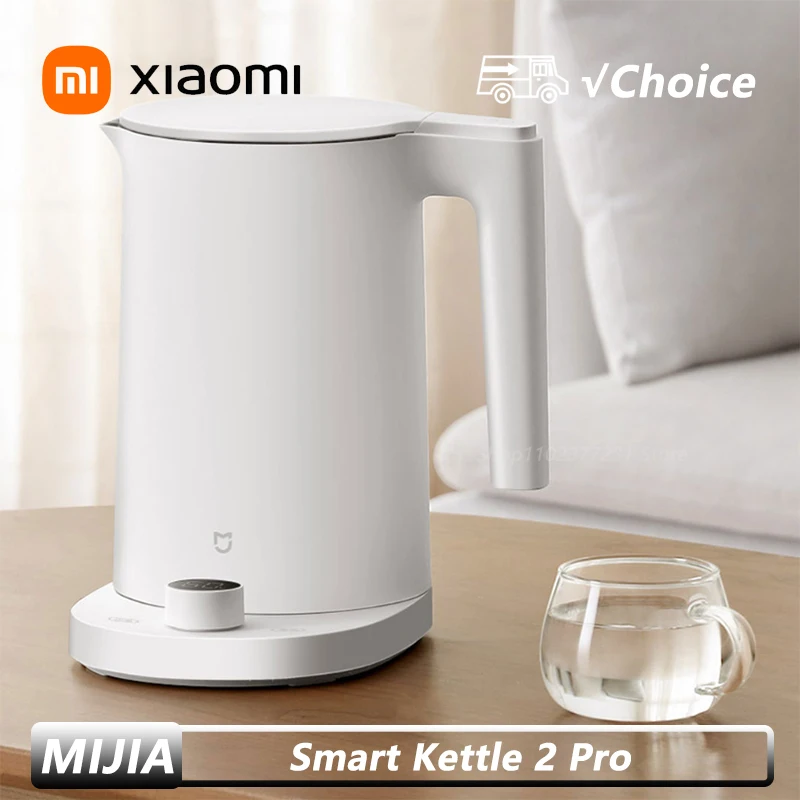 kf-Sbcefcaa2bfd6497685f6452e21f1066aP XIAOMI Smart Kettle 2 Pro Electric Kettles Kitchen Appliances LED Display 24H Intelligent Temperature Constant samovar MIJIA app