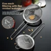 Mesh Filter Sieve Stainless Steel Slotted Spoon Kitchen Set of 3 Fine Strainers Long Handle for Cooking Sifting and Frying