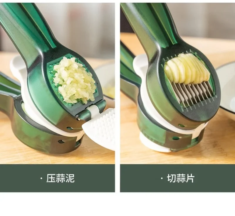 kf-Sc8a7ffbc45eb48698d50d77f8777c6052 Kitchen Accessories 2 In 1 Multifunction Garlic Press Manual Garlic Mincer Chopping Garlic Tools Mincer Chopping Ginger Squeezer