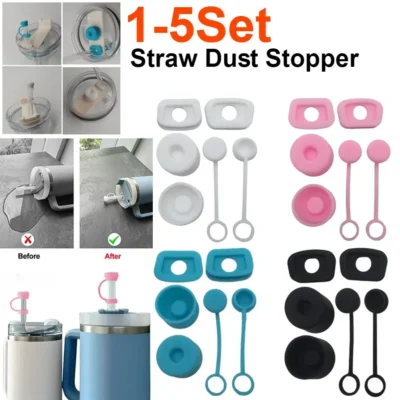 kf-Scf32cc91f2a147e2a3a9194efaff4875S Silicone Spill Proof Stopper Set for Stanley Cup 1.0 2.0 40oz/ 30oz Tumbler Accessories Straw Cap Spill Stopper Leak Stopper
