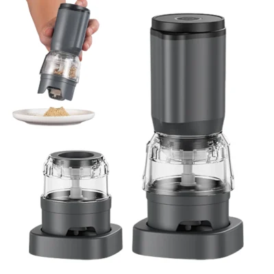 kf-Sd15e2806cb6742928f591f95e18d5bc5F Quick Spice Grinder Pepper Grinder Mill Rechargeable Electric Salt Pepper Grinder Adjustable Spice Mill Automatic Kitchen Gadget