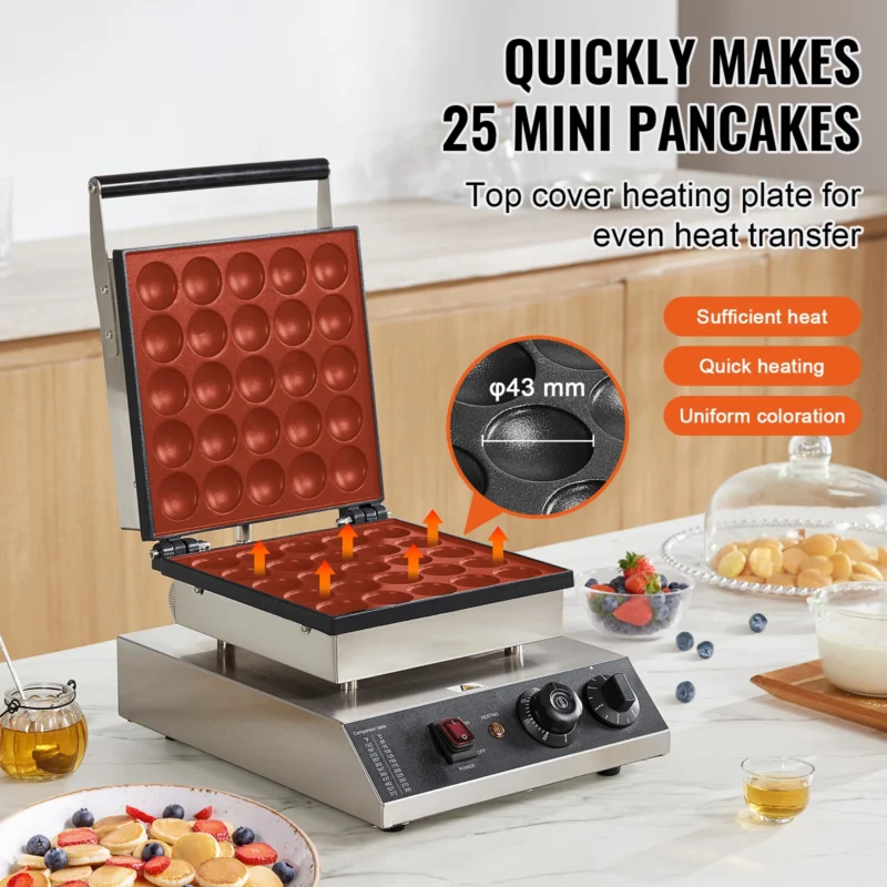 kf-Sd1aeb165b2224ff799f0bf550321d5a0F SucceBuy Electric Waffle Maker 25PCS Mini Dutch Pancake Maker Dorayaki Machine Waffreras Kitchen Home Appliance Snack Gaufriers