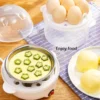 110V/220V Multifunctional Electric Egg Boiler Double Layers Egg Cooker Mini Steamer Poacher Kitchen Cooking Breakfast Machine