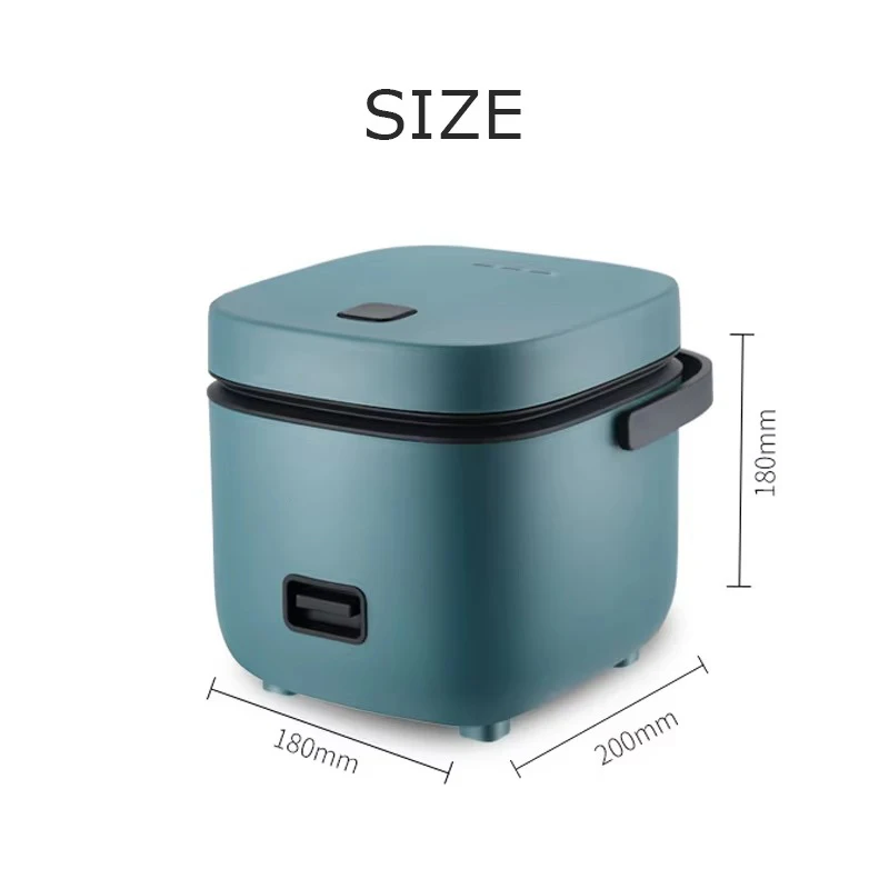 kf-Se0a64e2e5067403489b98b1d6f032011E Mini Rice Cooker Automatic Household Kitchen Electric Cooking machine 1-2 People Food Warmer Steamer 1.2L Small Rice Cooker