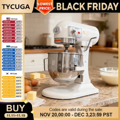 kf-Se16fbd1e408a4c1cbfdea6bb36d23ac7W 5L Commercial Mixer Machine 3 Speed 3 Functions Dough Hook Egg Beater Whisk Stainless Steel Food Chef Machine For Baking Kitchen