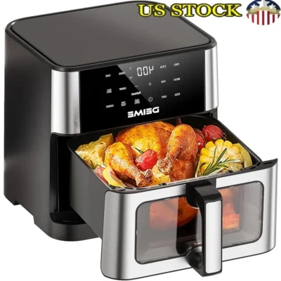 kf-Se519800b399745ad9ce99264d65f379aX 10.2QT Large Air Fryer 1700W Touch Screen with 10 Cooking Presets Multifunctional Healthy Kitchen Cooker