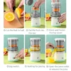 kf-See6ea62ce219496d89ea58f9121167edW USB Charging Electric Juicer Cup Citrus Orange Lemon Squeezer Kitchen Fruit Blender Fresh Separator Press Machine