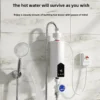 Instant Water Heater 220V 3000W-5500W Portable Electric Heaters for Bathroom Hot Water Shower and Home Kitchen Heating
