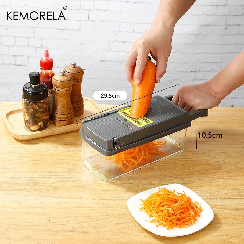 kf-Sfea73b18aa594015b56b07b612b78c01c 14/16 in 1 Multifunctional Vegetable Chopper Onion Chopper Handle Food Grate Food Chopper Kitchen Vegetable Slicer Dicer Cut